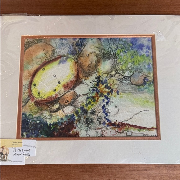 Handmade Other - Colorful Mixed Media Art Print